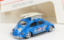 Schuco Volkswagen Beetle Kafer Maggiolino With Surfboard Peace & Love 1955 1:64 Světle Modrá