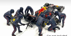 American diorama Figurky mechaniků F1 Pit-stop Set 2 2020 1:43, tmavě modrá
