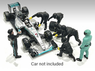 American diorama Figurky mechaniků F1 Pit-stop Set 2 2022 1:43, černá