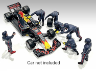 American diorama Figurky mechaniků F1 Pit-stop Set 2 2022 1:43, tmavě modrá