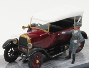 Rio-models Fiat 501 Fiume 1919 + Figures Gabriele D'annunzio 1:43 Bordeaux White