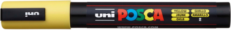 Akrylový popisovač UNI POSCA PC-5M 1,8-2,5mm - žlutá