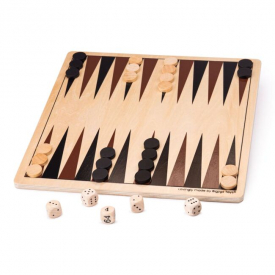 Bigjigs Toys Dřevěný backgammon - poškozený obal
