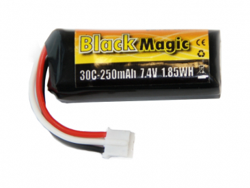 Black Magic LiPol 7.4V 250mAh 30C JST-PH