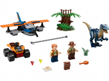 LEGO Jurský Park - Velociraptor: Záchranná mise s dvouplošníkem