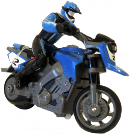 RC mini motorka 1:43 - modrá