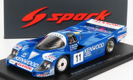 Spark-model Porsche 956b 2.6l Turbo Team Porsche Kremer Racing N 11 24h Le Mans 1984a.jones - V.schuppan - J.p.jarier 1:43 Blue