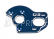 RC10B6.3 FT Laydown/Layback hliníkový držák motoru 3.5mm, modrý