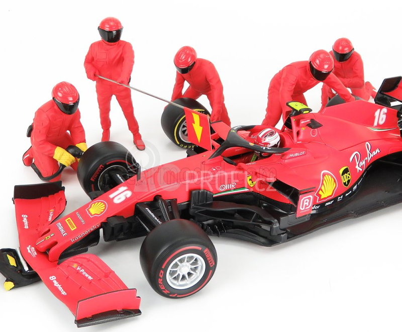 American diorama Figurky mechaniků F1 Pit-stop Set 1 2020 1:18, červená