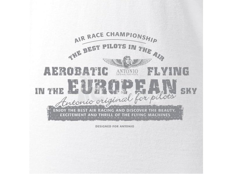 Antonio pánské tričko Aerobatica bílé XXXL