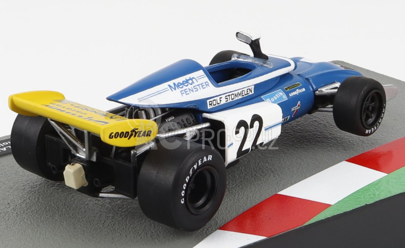 Edicola Eifelland F1  E21 N 22 Season 1972 Rolf Stommelen 1:43 Světle Modrá Bílá Žlutá