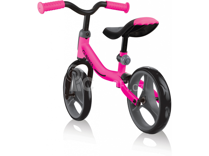 Globber - Dětské odrážedlo Go Bike Black / Neon Pink