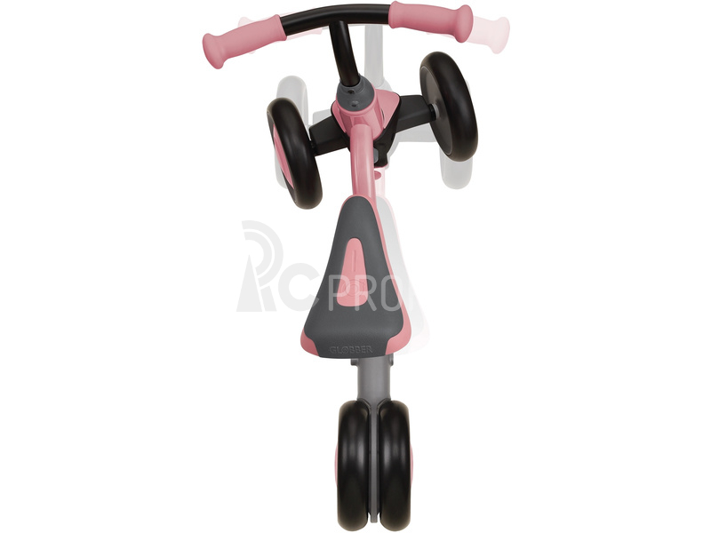Globber - Dětské odrážedlo Learning Bike pastelově růžové