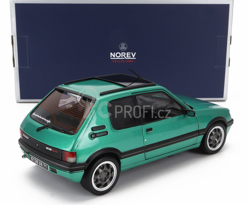 Norev Peugeot 205 1.9 Gti Griffe With Windowroof 1991 1:18 Zelená