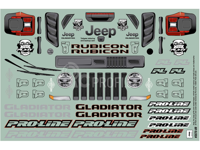 Pro-Line karosérie 1:10 Jeep Gladiator Rubicon (Arrma Granite)