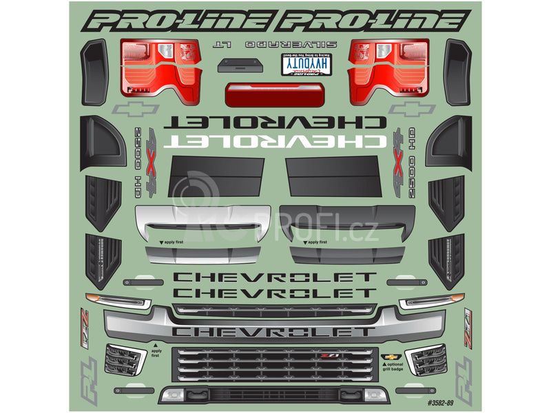 Pro-Line karosérie 1:8 Chevrolet Silverado 2500 HD 2021 (E-Revo 2.0, Maxx)