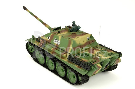 RC tank German JagdPanther 1:16 camo, BB IR