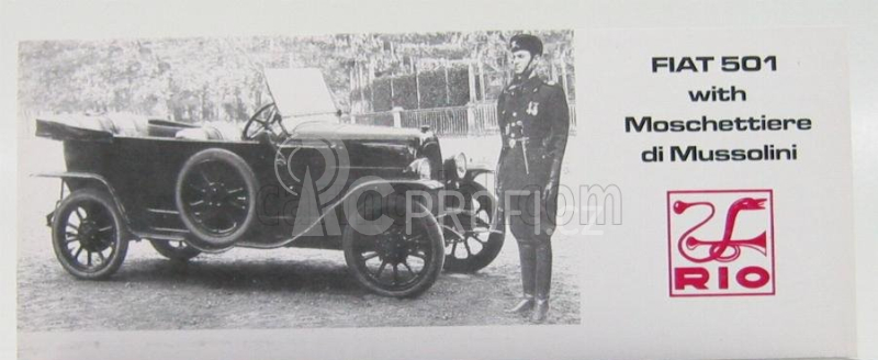 Rio-models Fiat 201 - Moschettiere Del Duce - 1925 1:43 Black