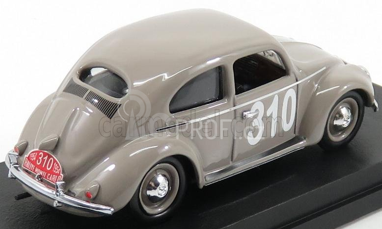 Rio-models Volkswagen Beetle Maggiolino N 310 Rally Montecarlo 1954 Mourier - Ramsing 1:43 Grey