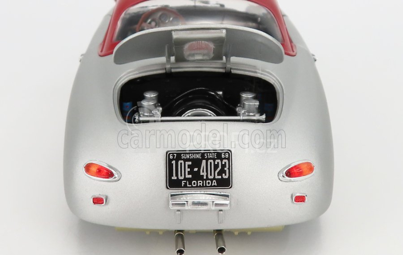 Schuco Porsche 356 Spider Hard-top Closed Outlaw 1952 1:18 Silver Red
