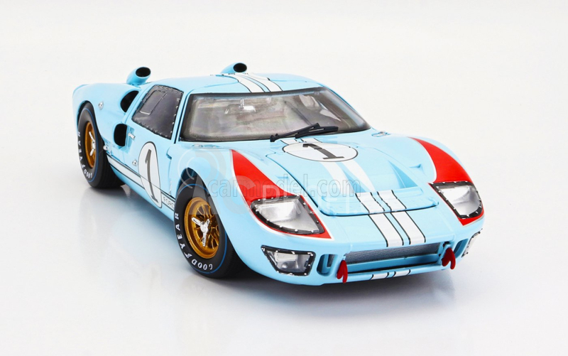 Shelby-collectibles Ford usa Gt40 Mkii 7.0l V8 Team Shelby American Inc. N 1 2nd (but Really Winner) 24h Le Mans 1966 K.miles - D.hulme 1:18 Světle Modrá