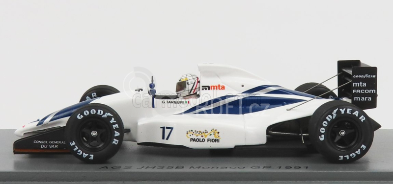 Spark-model AGS F1  Jh25b N 17 Monaco Gp 1991 G.tarquini 1:43 Bílá