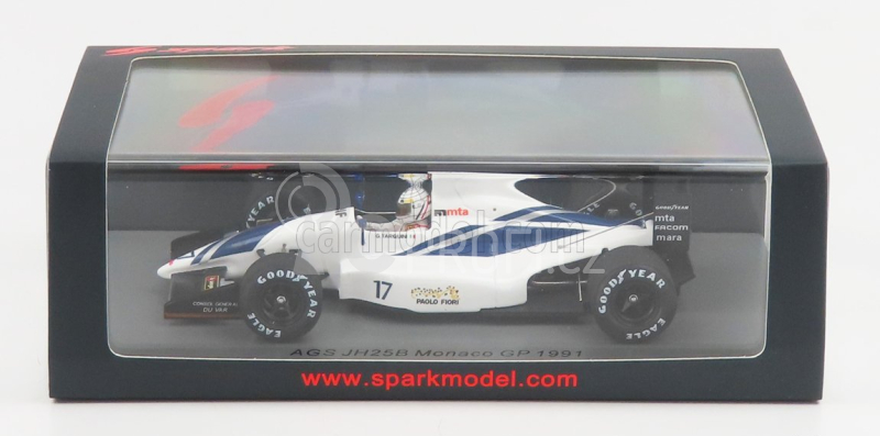 Spark-model AGS F1  Jh25b N 17 Monaco Gp 1991 G.tarquini 1:43 Bílá