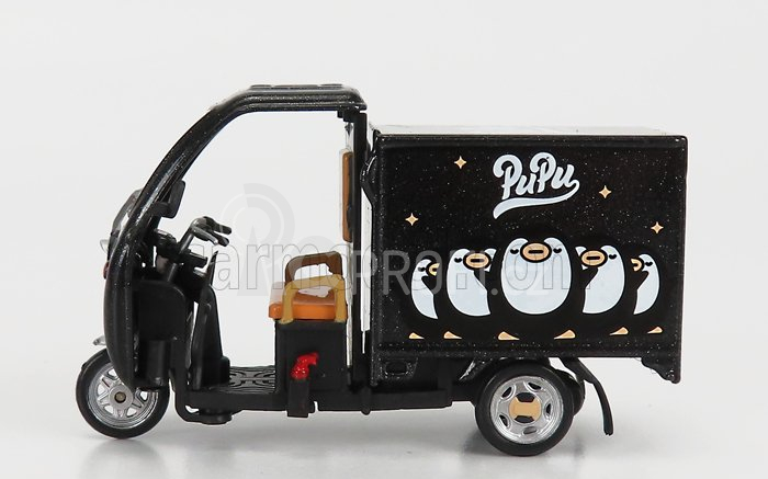Tiny toys Motorcycle Electric Tricycle Pupu Aliens 1980 1:43 Black