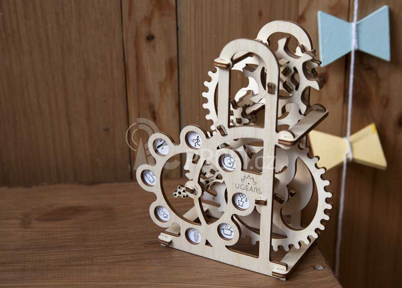 Ugears 3D dřevěné mechanické puzzle Dynamometr