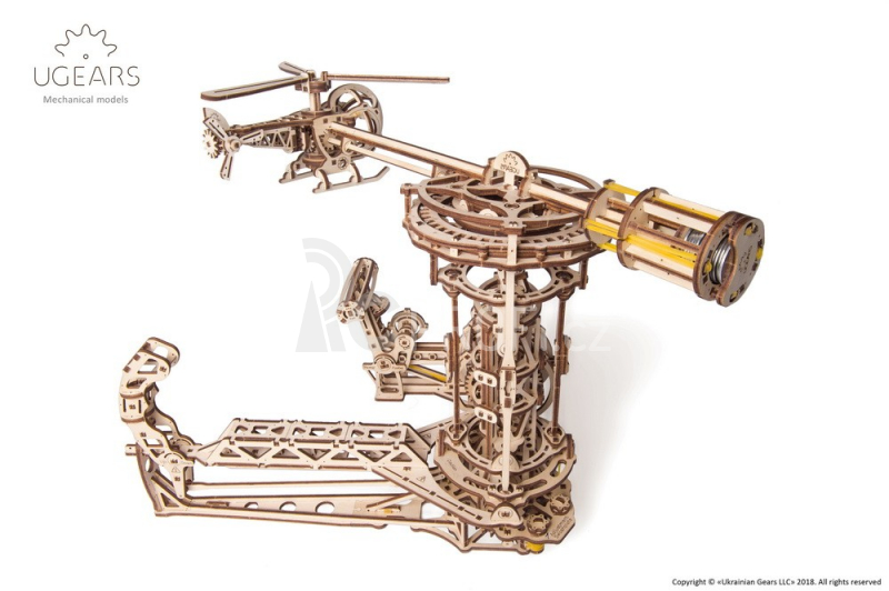 Ugears 3D dřevěné mechanické puzzle Létající stroje