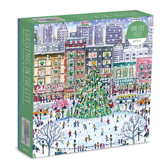 Galison Puzzle Vánoce ve městě 1000 dílků Poškozený obal