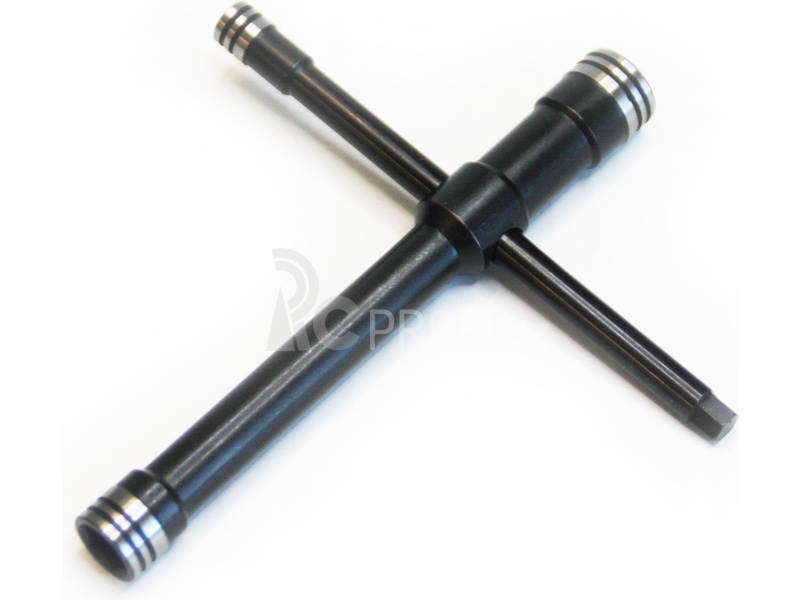 Klíč křížový 4-cestný 5-hex/5.5/8/10mm ocel