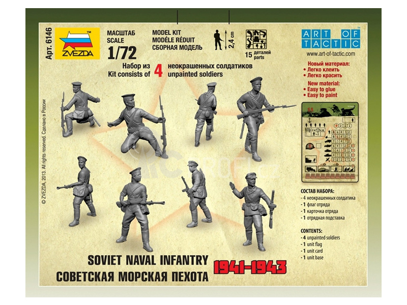 Zvezda figurky - sovětská pěchota Naval (1:72)