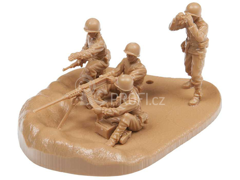 Zvezda figurky - US Browning M2 s vojáky (1:72)