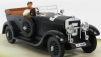 Rio-models Isotta fraschini Torpedo 8a Cabriolet N 5 Mille Miglia 1927 Maggi - Maserati - With Figure - 90th Anniversary Mille Miglia 1:43 Black