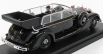 Rio-models Mercedes benz 770k Cabriolet With Adolf Hitler - Eva Braun - Ss Military - Graduated Driver - 1942 - Exclusive Carmodel 1:43 Military Black