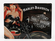 Edicola Accessories 3d Metal Plate - Harley Davidson American Classic Biker Babe 1:1