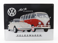 Edicola Accessories 3d Metal Plate - Volkswagen Classic 1:1 Černá Bílá Červená