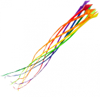 Létající drak Soft Swirl Rainbow 300 - Dragon Tail
