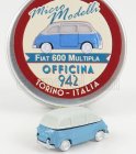 Officina-942 Fiat 600 Multipla 1956 1:160 Světle Modrá Šedá