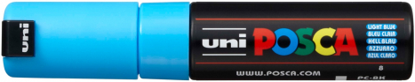 Akrylový popisovač UNI POSCA PC-8K 8mm - světle modrá