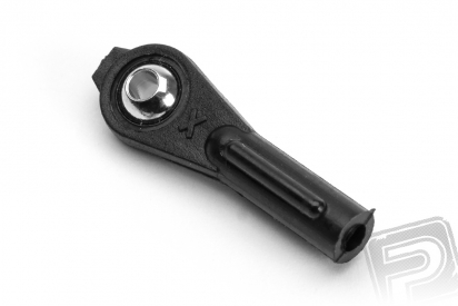 Plastový kloubek M2,5 s poniklovanou kuličkou a vrtáním 2,0mm, 5 ks.