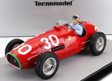 Tecnomodel Ferrari F1  500 F2 N 30 Winner Swiss Gp (with Pilot Figure) 1952 Piero Taruffi 1:18 Red