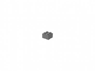 LEGO úložný box 250x250x180mm - tmavě šedý