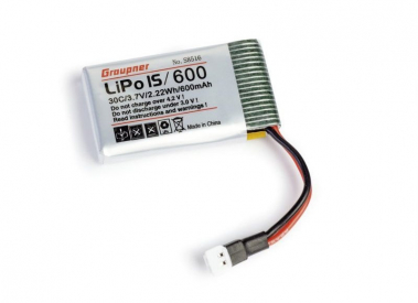 LiPo 1/600 3,7V 30C 2,22Wh pro Alpha 110