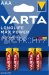 VARTA 4703 Longlife Max Power AAA LR03 4ks