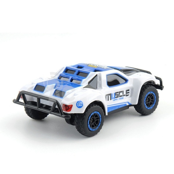 RC auto Muscle Racing 1:43, modrá + náhradní baterie