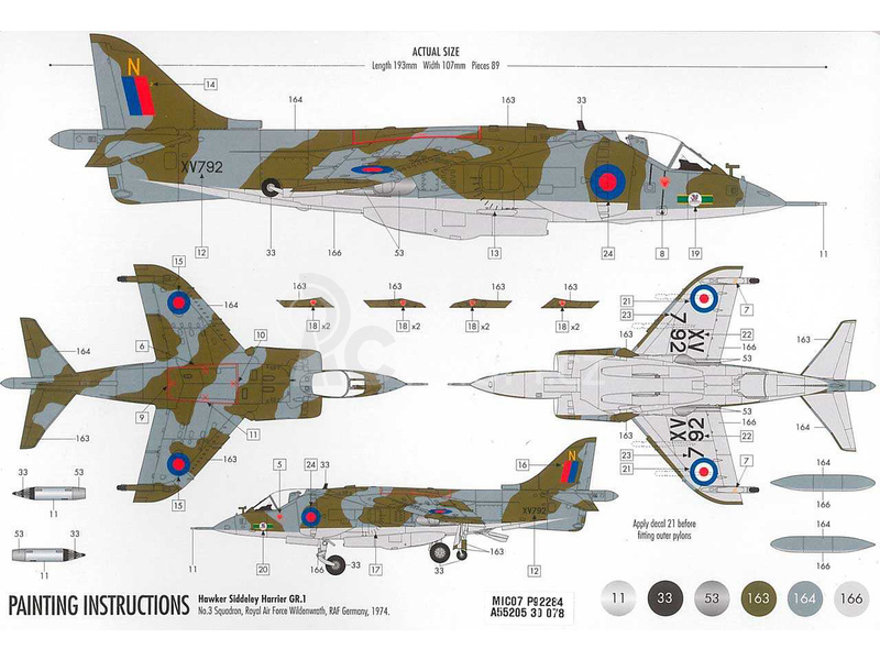 Airfix Hawker Harrier GR1 (1:72) (set)