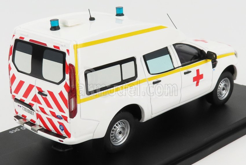 Alarme Ford usa Ranger Bse Van Sanitaire Ambulance 2017 1:43 Bílá