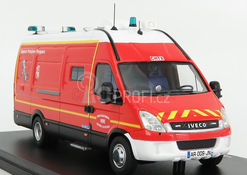Alerte Iveco fiat New Daily 50-18 Van Sdis 36 Sapeurs Pompiers Plongeurs 2019 1:43 Červená Bílá